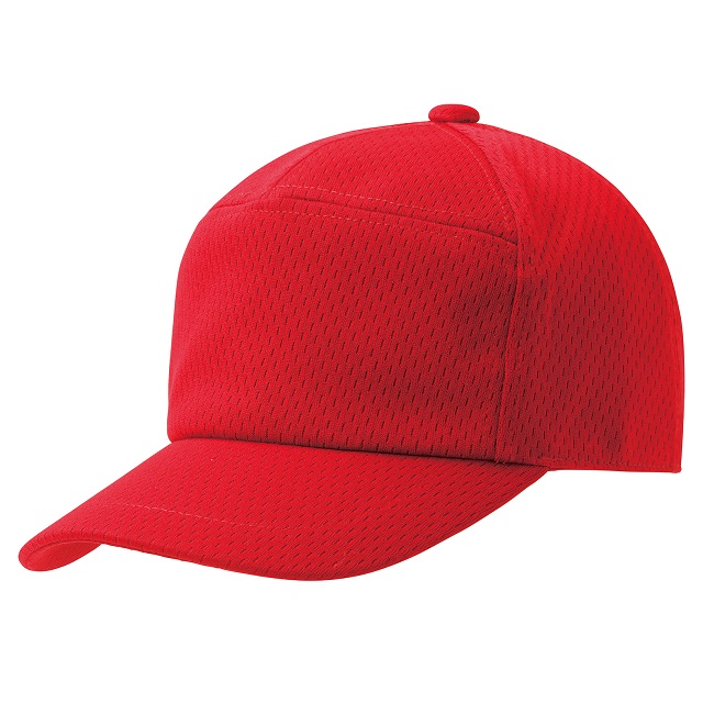 レッド｜ワイドメッシュジェットキャップ